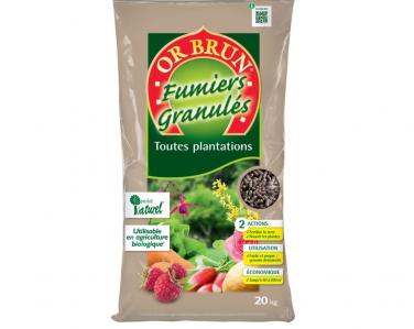 Fumier Fumier granulé 20kg Jardin Service Fourny Paysagiste & Espaces Verts