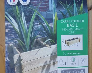 carré potager Basil 250L 48€ Jardin Service Fourny Paysagiste & Espaces Verts